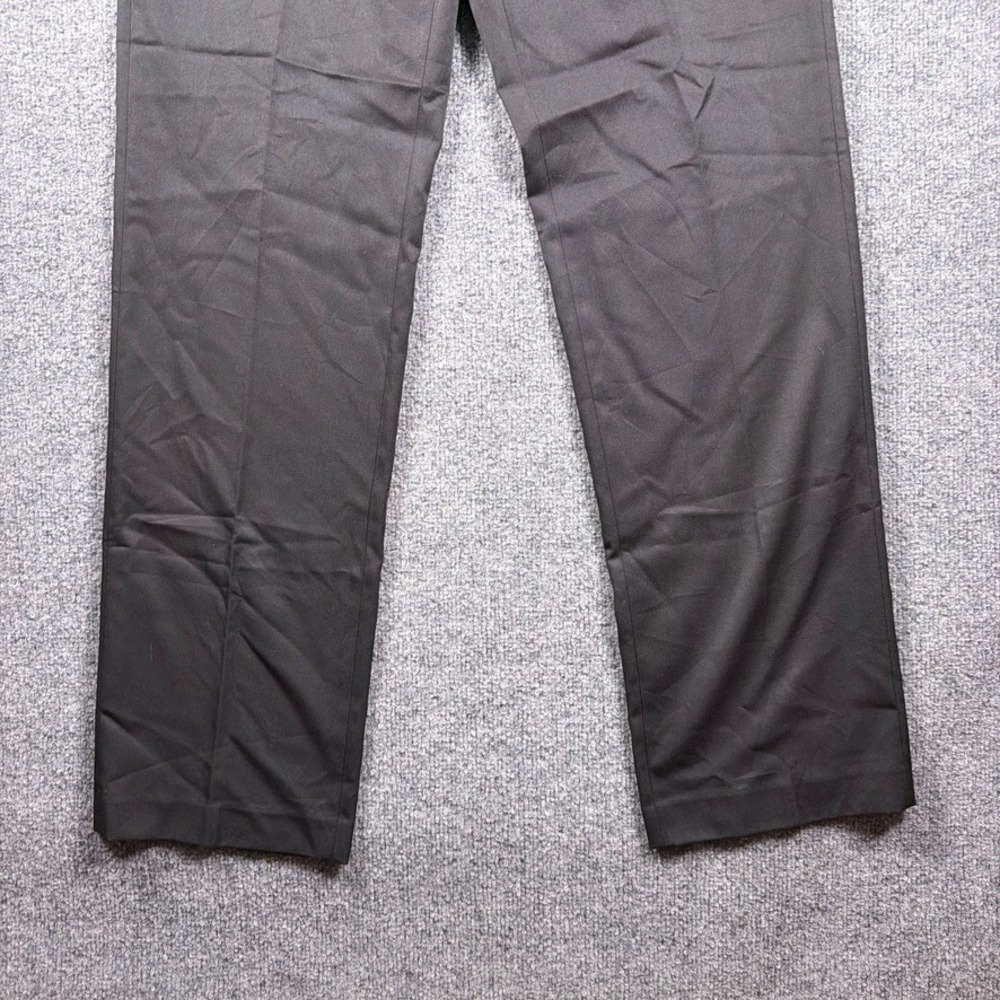 Calvin Klein Dress Pants Mens 32x34 Black Straight Fit Flat Front NWT - Picture 2 of 13